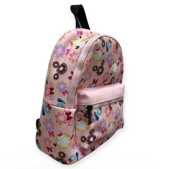 NWT Mickey Minnie Mouse Donut Mini Backpack Purse - Picture 3 of 8